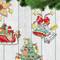 Crystal Art Christmas Tree Toy Plastic Canvas Counted Cross Stitch KitSet Of Pictures Christmas Toys